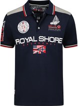 Polo Shirt Heren Blauw Geographical Norway Royal Shore - L