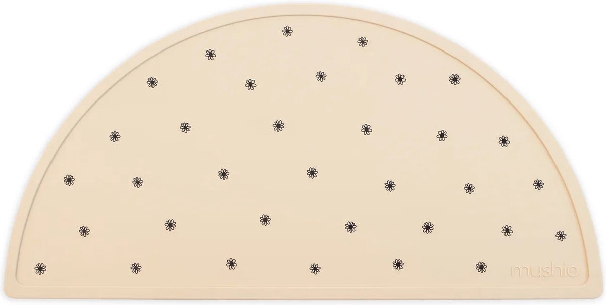 Mushie - Siliconen Placemats - Placemats - Black Daisy
