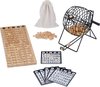 Afbeelding van het spelletje Relaxdays bingo spel - hout - bingokaarten - bingomolen - set - kinderbingo - ouderen