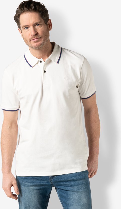 Twinlife Korte mouw Polo shirt - TW32605 Wolwitecru (Maat: XXL)