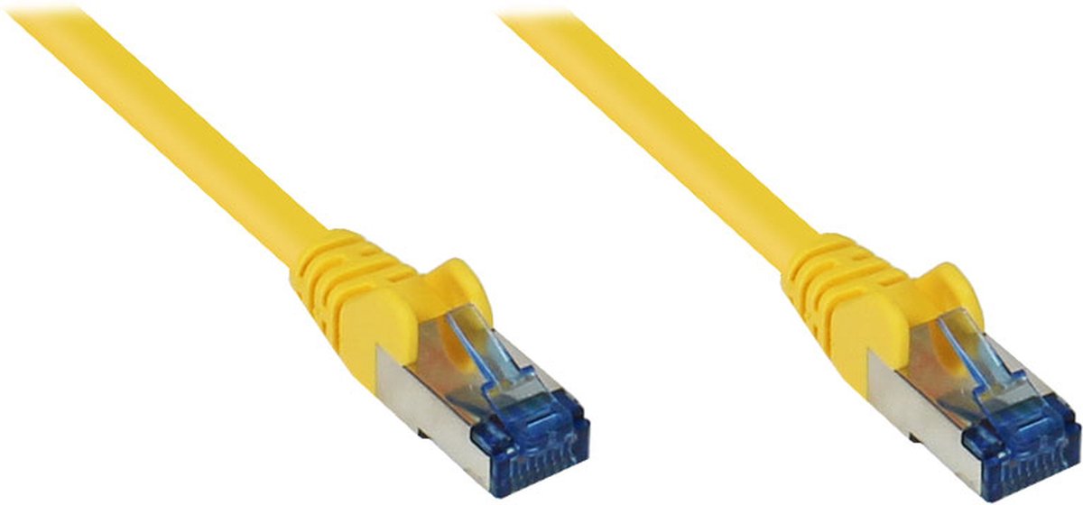 Alcasa 8060-H075Y - Netwerkkabel - RJ45 - 7.5 m - Geel