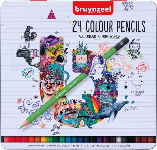 4. Bruynzeel Kleurpotloden blik | 24 24 kleuren