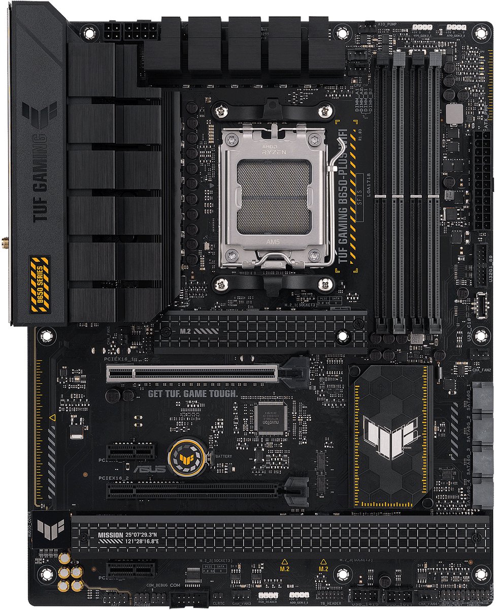 ASUS TUF GAMING B650-PLUS WIFI - Moederbord ATX - Socket AM5 - AMD B650 - DDR5 - Realtek Audio - Realtek 2.5G LAN