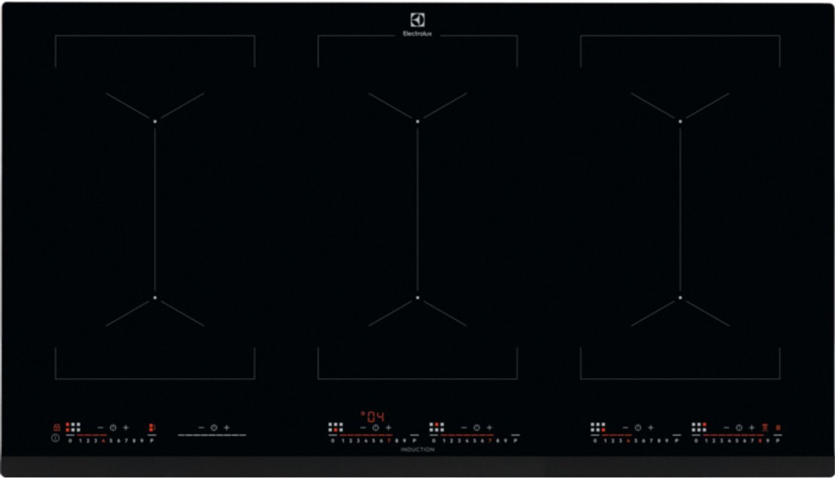 Electrolux EIV9467 Zwart Ingebouwd Zone van inductiekookplaat 6 zone(s)