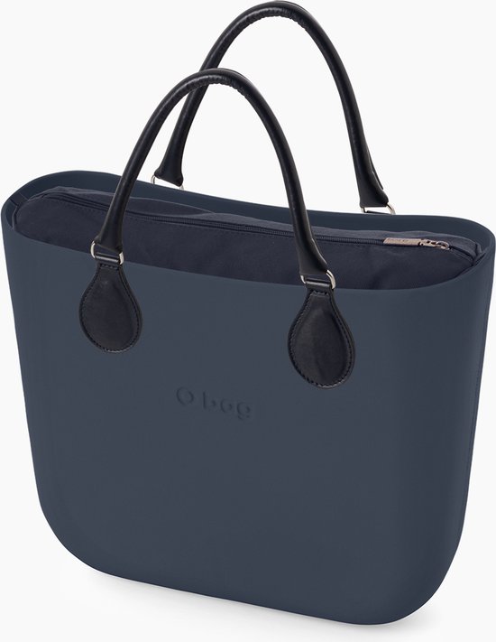 O bag mini bestseller handtas in donkerblauw, compleet met korte handvatten  in... | bol.com