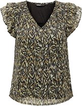 Only T-shirt Onleliza S/s V-neck Top Ptm 15290741 Toasted Coconut/craft Anim Dames Maat - M