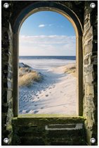 Tuinposter Doorkijk Noordzee