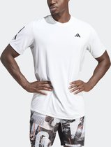 adidas Performance Club 3-Stripes Tennis T-shirt - Heren - Wit- 2XL