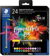 Staedtler Pigment Arts brush pen, etui van 24 stuks 3 stuks