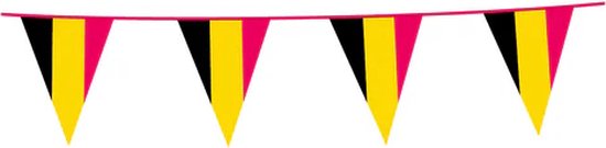 Vlaggenlijn Belgie - 10 Meter België - Belgische vlag decoratie - Belgische  versiering... | bol.com