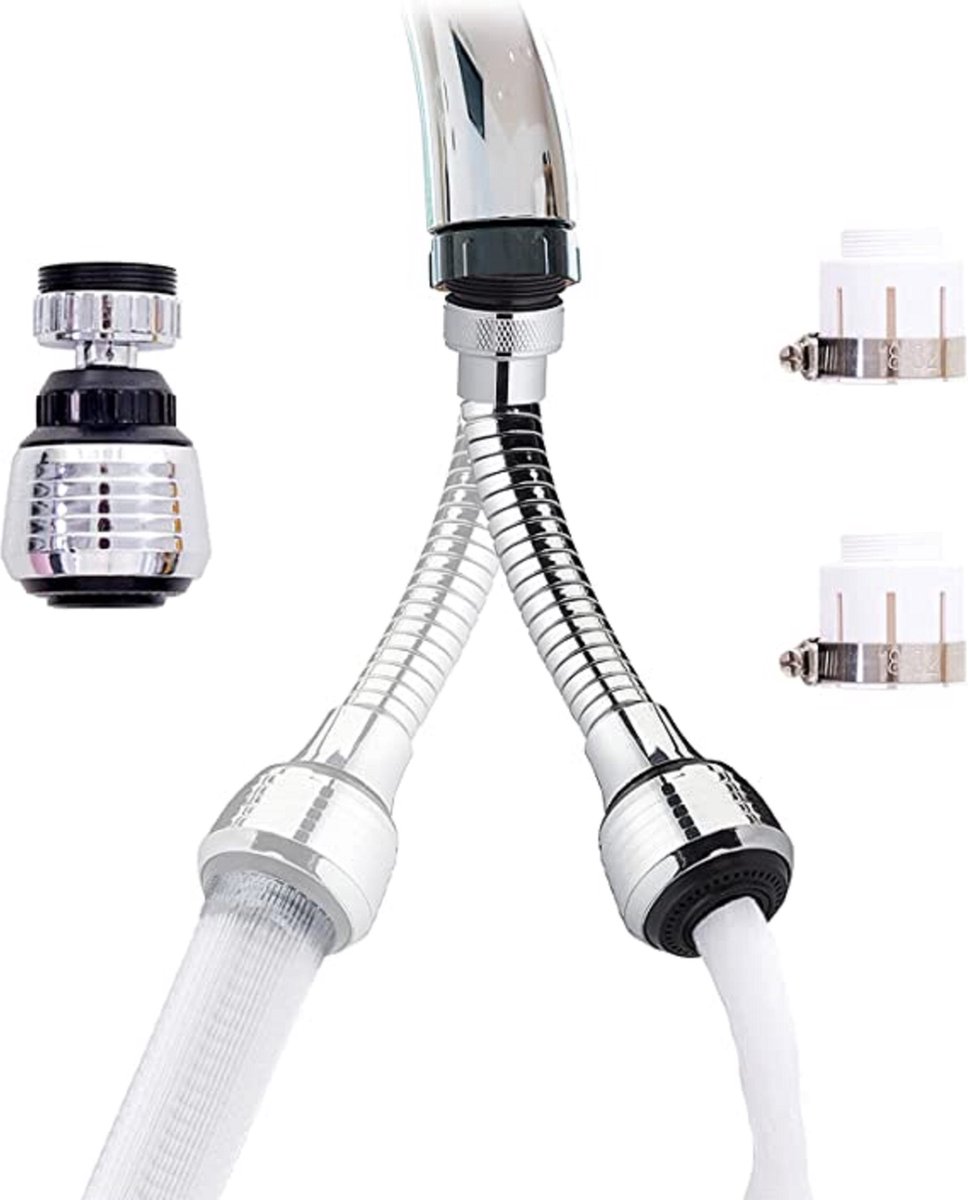 waterbesparend opzetstuk voor kraan (roestvrij) kraan opzetstuk / kraan opzetstuk - faucet attachment - Crane extension