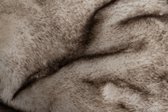 Lalee Artic bontplaid Wolf 2 kleurig fleece deken luxe 150x200 Taupe