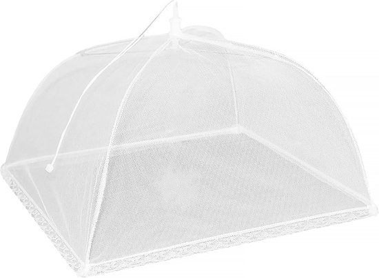 Springos Vliegenkap - Voedselkap - Insectenkap - 33 x 33 x 20 cm - Wit — afbeelding 4
