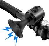 S&S - Elektrische Fietsbel – Toeter Vorm – 120dB – Waterproof - Waterdicht – Compact – Zwart