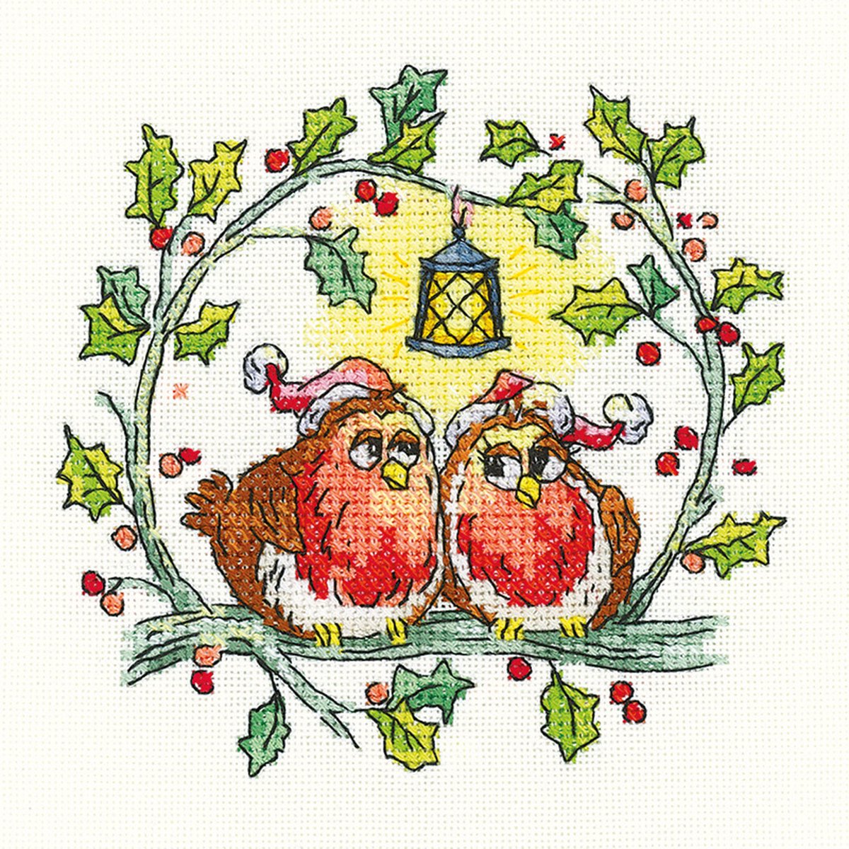 Heritage Crafts Love Owls borduren (pakket) 1435A