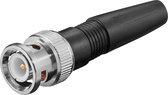 Goobay BNC Krimp Plug - met plastic kap - BNC (m) - soldeerpinnen - 50 Ohm - met vergulde pin