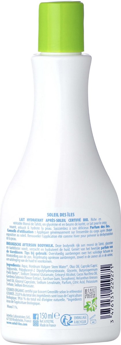 Soleil des iles HYDRATERENDE MELK AFTER SUN BIO