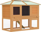 Bol.com Furniture Limited - Konijnenhok twee verdiepingen hout aanbieding