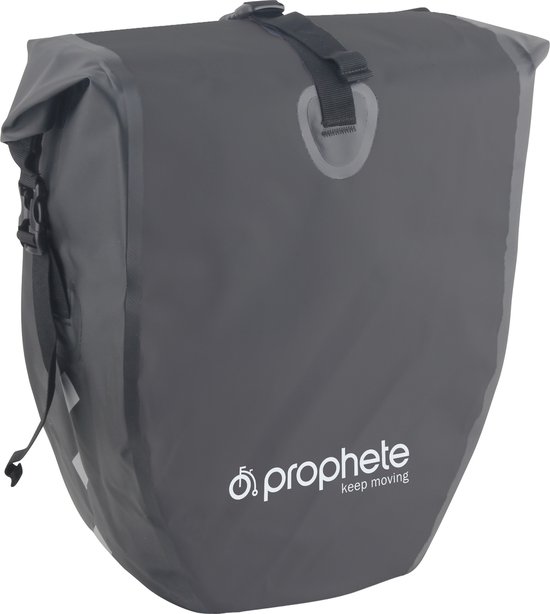 La sacoche simple étanche HikeMeister® Luxe de 20 litres - noire - avec sécurité anti-reflet - 100% étanche