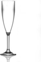 Set Onbreekbare Glazen 6x Champagneglas 19cl en 6x Bierglas 30cl stapelbaar