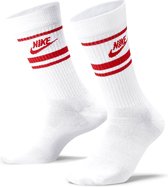 Nike - sportswear everyday essential - wit/rood - 3-pack