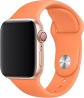 123Watches.nl bandje - bandje geschikt voor Apple Watch Series 1/2/3/4 (38&40mm) - Oranje - M/L