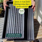 Eat Your Microgreens - 1020 Shallow Microgreen Sprouting Tray Set - Kweekbak Zaaitray Set - (2 Trays)