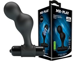 MR PLAY | Mr Play - Silicone Vibrating Anal Plug Black