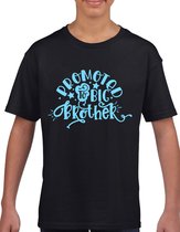 Grote broer - - Kinder T-Shirt - Zwart - Maat 122 /128 - T-Shirt leeftijd 7 tot 8 jaar - Grappige teksten - Cadeau - Shirt cadeau - verjaardag -