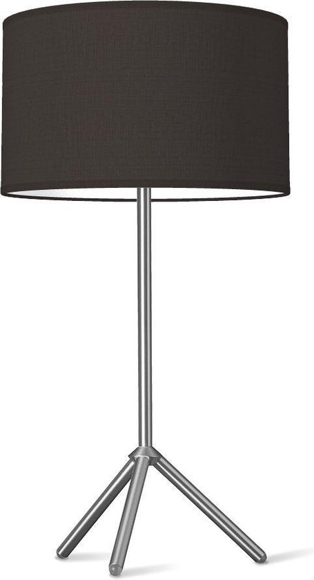 Home Sweet Home tafellamp Bling - tafellamp Karma inclusief lampenkap - lampenkap 35/35/21cm - tafellamp hoogte 45.5 cm - geschikt voor E27 LED lamp - zwart