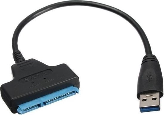 USB 3.0 naar SATA 22Pin-kabel voor 2,5 inch SSD-harde schijfdriver | bol.com