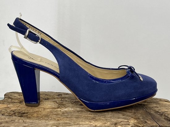 Peter Kaiser Vesta 75 Taille 36 / UK 3,5 Escarpins en daim craquelé Blue Royal Chaussures femme bleu marine