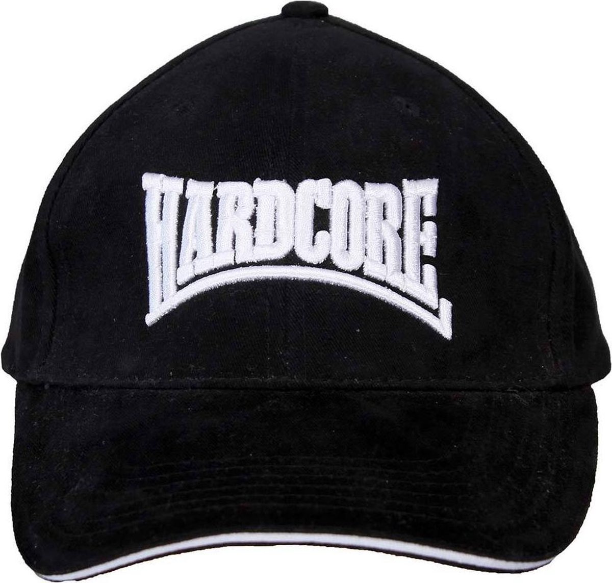 Hardcore Verstelbare Pet Cap Zwart/Wit
