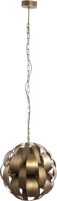 PTMD Lovis Hanglamp - 45 x 45 x 48 cm - Metaal - Goud
