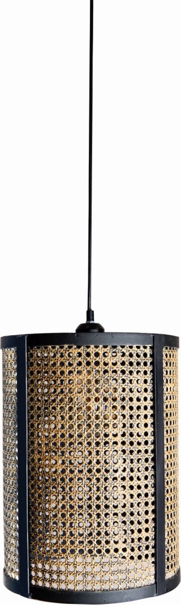 PTMD Bayu Hanglamp - 27 x 27 x 42 cm - Ijzer - Zwart