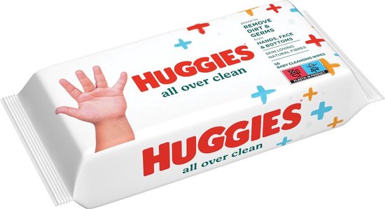 Huggies All Over clean - Voordeelverpakking 6 x 56 Stuks (336 doekjes totaal) bol.com