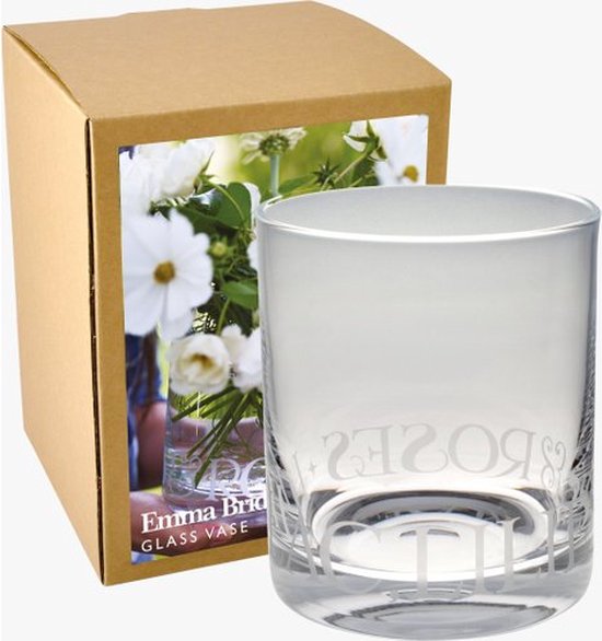 Emma Bridgewater Glass Vase Black Toast