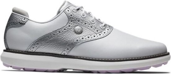 Golfschoenen Dames Footjoy Traditions Wit Zilver Spikeless