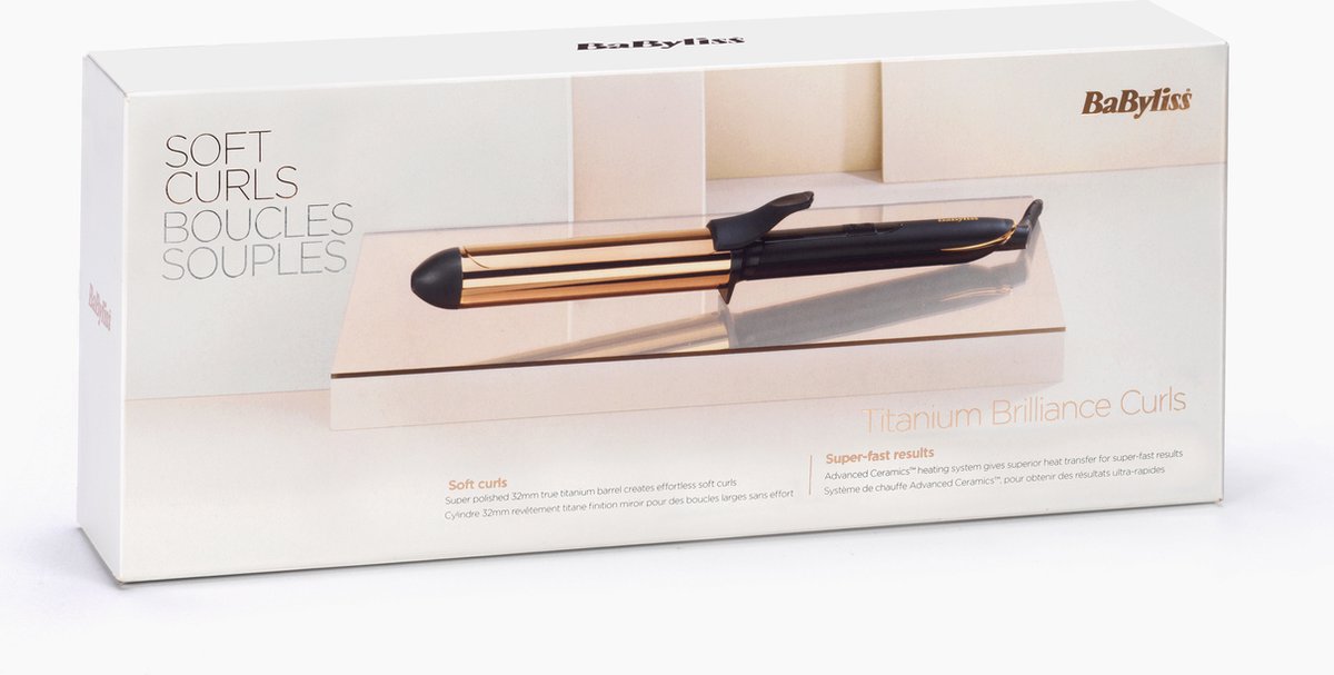 Soft Waves Babyliss Titanium Brilliance Curling Tong Review Flat