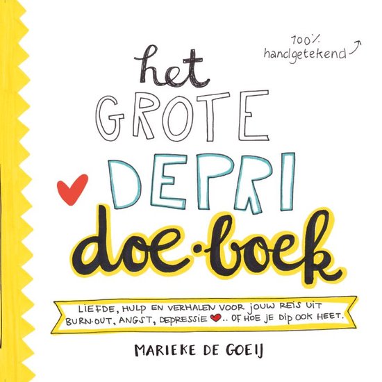 Boek: Het grote depri Doe-Boek, geschreven door Marieke de Goeij