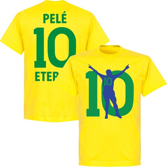 Pelé 10 Eterno Brazilië T-shirt - Geel - XL