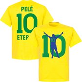 T-shirt Pelé 10 Eterno Brésil - Jaune - S