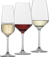 Schott Zwiesel Wijnglazenset (champagneglazen, witte wijnglazen & rode wijnglazen) Taste - 18 delige set