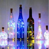 Fles verlichting Met Kurk - LED - Multicolor - 6 Stuks - Feestverlichting - Inclusief Batterijen