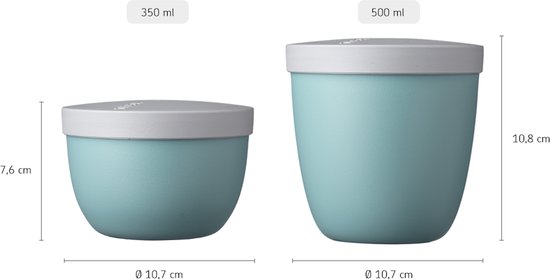 Mepal - Ellipse Snack Pot 350 ml - Blue Nordique