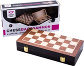Longfield Chess/backgammon pliant bois de frêne 30 x 30 x 5,5 cm
