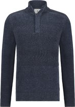 State of Art - Half Zip Chenille Marine - Taille 4XL - Coupe moderne