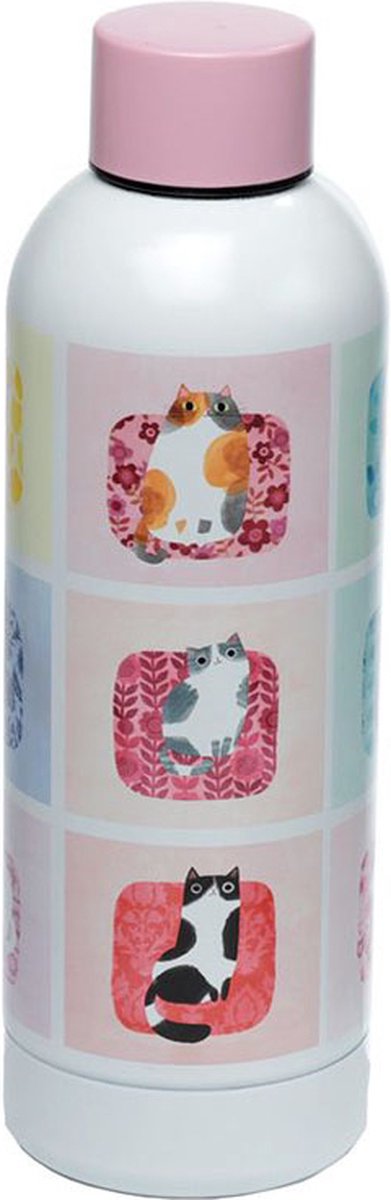 Angie Rozelaar Planet Cat RVS Heet & Koud Thermosfles - 530ml