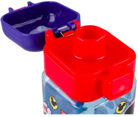 Mickey Mouse vierkante drinkbeker / drinkfles met slot - 550 ml - 20 cm hoog van Mi — afbeelding 2