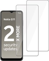 2x Geschikt voor Nokia G11/G21 Screenprotector - Geschikt voor Nokia G11/G21 Beschermglas Screen Protector 9H Glas